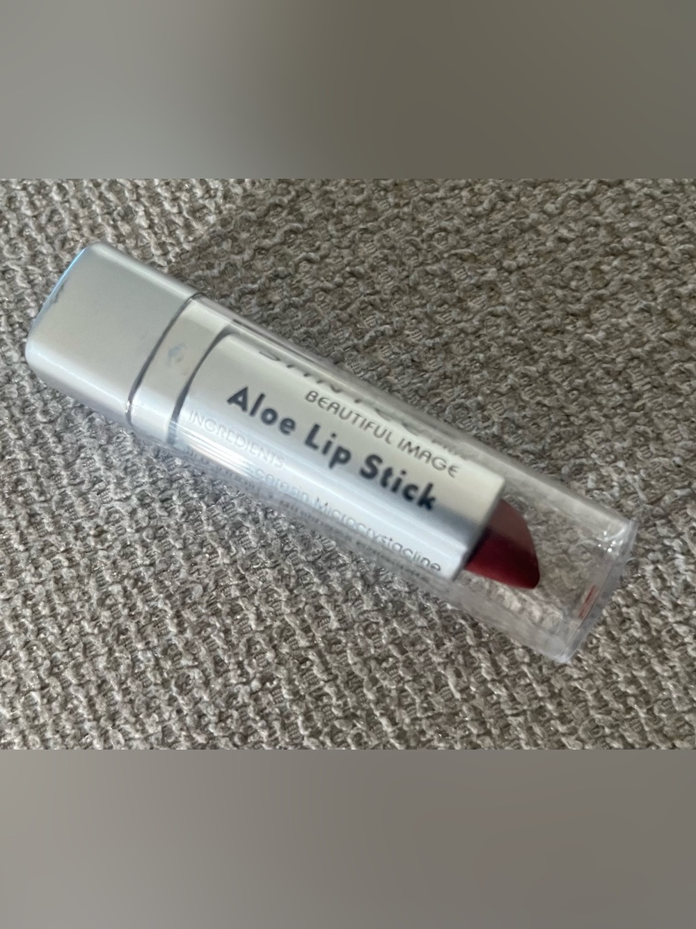 Santee Cosmetics aloe lipstick #28 Burnt Red sealed
